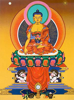 Thangka of Buddha Shakyamuni by Andy Weber
